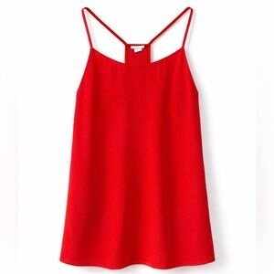 J. Crew Red Spaghetti-Strap Camisole size 0